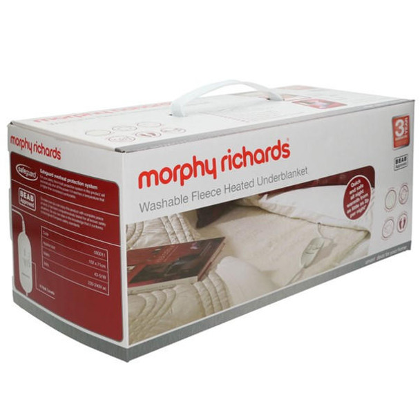 Morphy Richards Dual Double Electric Fleece Under Blanket or 600013