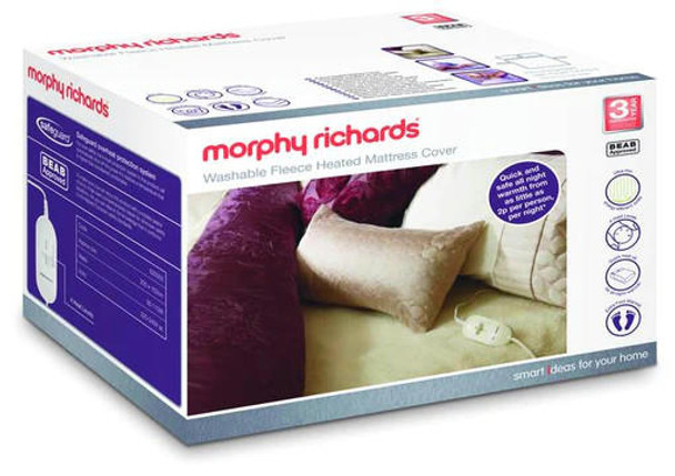 Morphy Richards King Dual Washable Fleece Heated Mattress Cover or 620013
