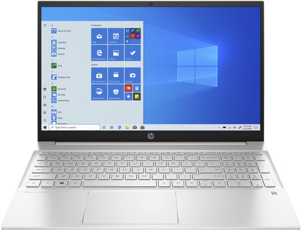 HP Pavilion Laptop 15.6 or AMD Ryzen 3 Processor or 8GB RAM or 256GB or Natural Silver or 15-EH0007NA