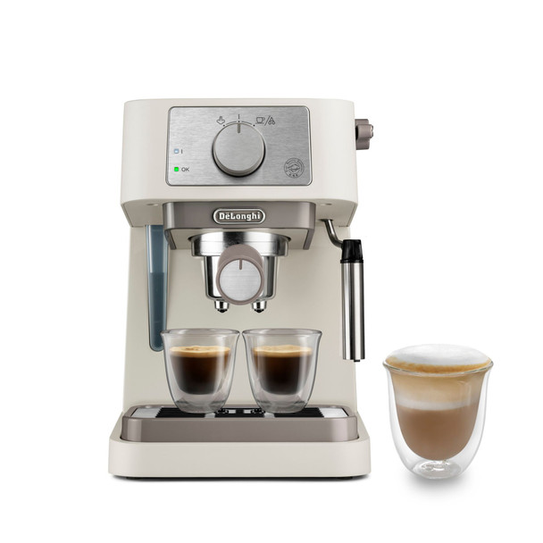  DeLonghi Stilosa Manual pump espresso coffee machine Cream | EC260.CR 