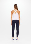 THE UPSIDE Balance Seamless Lenny Tank in Orchid Purple is a scoop neck seamless rib tank with removable cups and cross back straps.