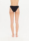 THE UPSIDE Camp Cove Moss Pant in Black is a recycled mid coverage bikini pant in our soft recycled ribbed fabrication.