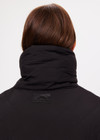 THE UPSIDE women's black check Lumiere Fox Puffer Jacket is made with recycled fabric, for a relaxed fit. This puffer is fully lined and insulated with polar fleece, ideal for the snow.
