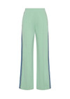 THE UPSIDE women's green Philosophy Jupiter Pant is made with soft lenzing fabric, for a regular fit. This mid-rise, wide leg pant features side pockets and an elastic waist.