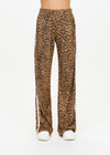 THE UPSIDE women's leopard Panthera Jetset Pant is made from viscose and rayon. The side stripe pants features pockets. Designed for travel and lounge.