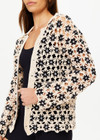 THE UPSIDE women's natural Luminary Malia Crochet shirt is made from cotton. The long sleeve oversized shirt features collar. Designed for travel and holiday.