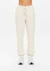 THE UPSIDE women's white organic cotton Hamilton Aries Track Pant is designed for a regular fit and features elasticated waistband and side seam pockets. Perfect for everyday.