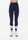 THE UPSIDE women's navy Silverstone 25 inch Legging features a recycled rib fabrication with elasticated drawcord waist. Perfect for yoga & pilates.