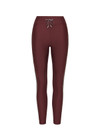 THE UPSIDE women's merlot Oxford 25 Inch Legging is designed for a mid rise supportive fit and features elastic drawcord through waist. Made for pilates.