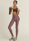 THE UPSIDE women's floral Firefly 25 Inch Legging is designed for a mid rise supportive fit in a breathable recycled super soft fabric. Made for pilates.