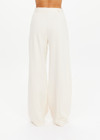 THE UPSIDE women's cream pinstripe Orion Mira Wide Leg Pant is a true-to-size fit and features a flat waistband with belt loops and side pockets. The perfect wardrobe essential.