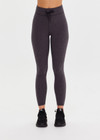 THE UPSIDE women's grey recycled Moondance 25inch legging offers a soft, supportive fit with an elastic waist drawcord in double-peached fabric. Ideal for yoga and pilates.
