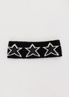 THE UPSIDE women's black organic cotton Superstar Knitted Headband is designed to sit close to the head for warmth or under your helmet. Designed for Aprs-ski and winter wear.
