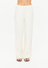 THE UPSIDE women’s creme cotton Hamsa Milou Wide Leg Pant features decorative contrast embroidery along side seams. The perfect travel pant.