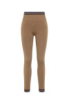 THE UPSIDE women’s recycled mocha Form Seamless 25In Legging offers a supportive fit with a soft ribbed waistband and moisture control. Made for yoga and pilates.