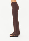 THE UPSIDE women's brown Joyela Flare Pant features a mid rise, full length flare pant with heavy ponte fabrication and a soft elastic waistband. Made for lifestyle.
