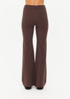 THE UPSIDE women's brown Joyela Flare Pant features a mid rise, full length flare pant with heavy ponte fabrication and a soft elastic waistband. Made for lifestyle.
