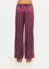 THE UPSIDE women’s stripe 100% silk Capela Charli Drawstring Pant is a low rise straight leg pant and features a soft elastic waistband, side hem splits and drawcord detail. Made for lifestyle.