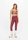 THE UPSIDE women’s tie dye recycled Rio 25inch Midi Legging offers a mid rise, drawcord waist and is printed in supersoft and breathable fabric. Made for yoga and pilates.