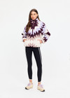 THE UPSIDE women’s recyled Harlow Fleece Pullover is designed for a relaxed fit and features a quarter zip front, zip pockets, elasticated waist and cuffs in our geomteric star jacquard print. Made for lifestyle.