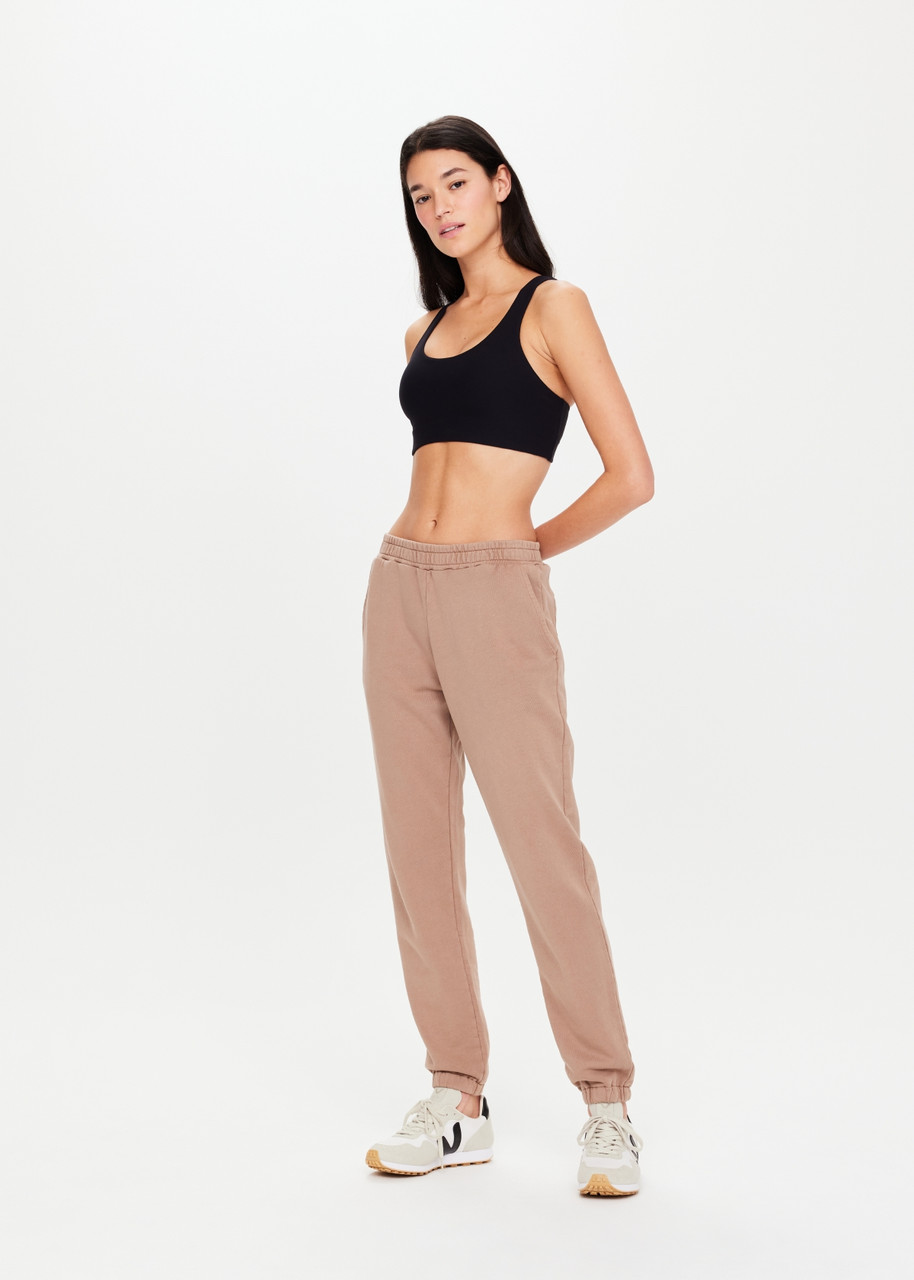 Women's Organic French Terry Jogger Pants in Jade