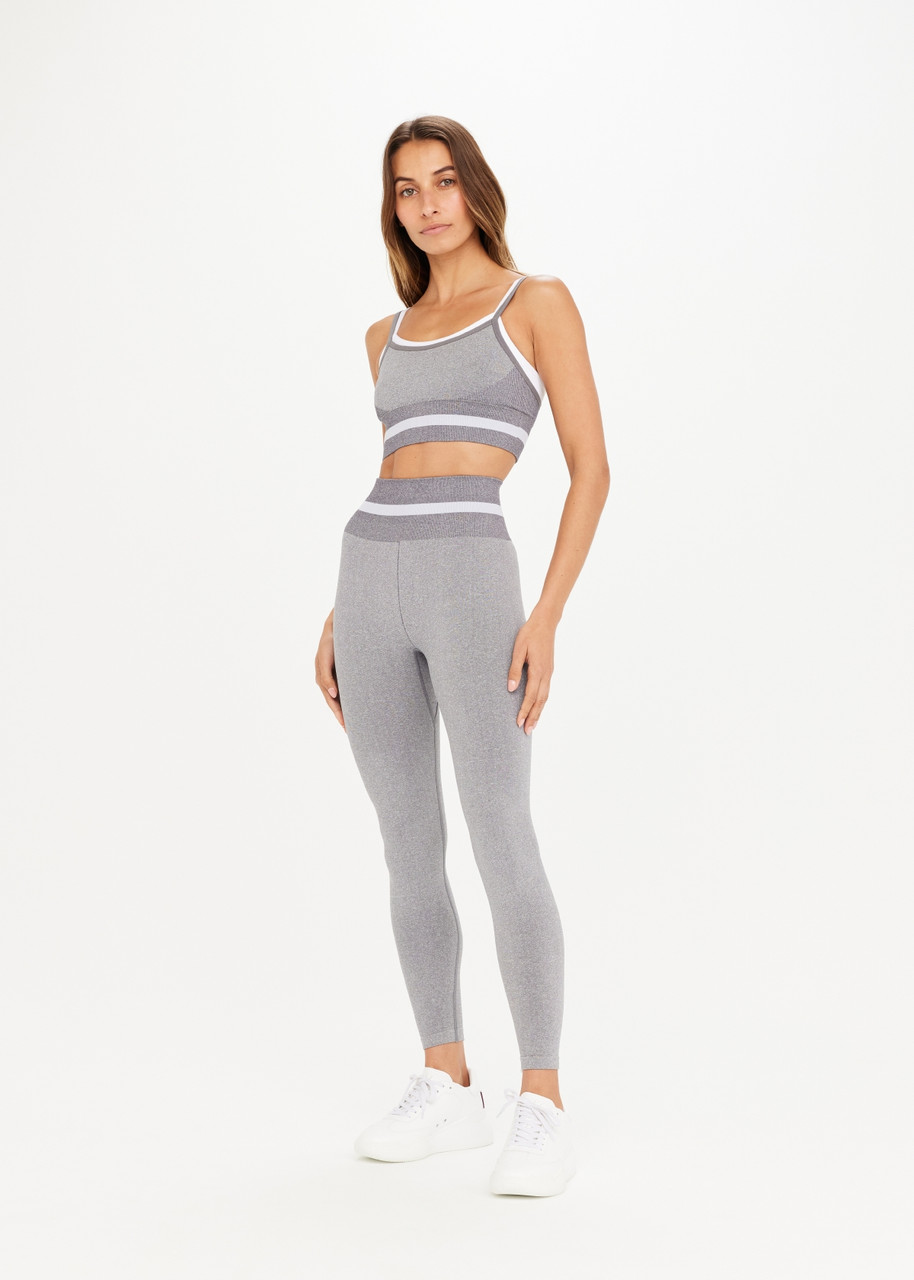 FORM SEAMLESS 25IN MIDI PANT in GREY MARLE