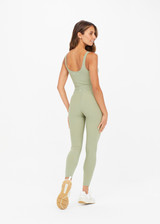 PEACHED TESS CROP - SAGE [USW021007]