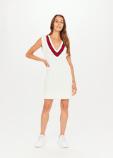COLUMBIA BLAISE KNIT DRESS in WHITE | The UPSIDE