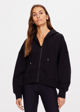 JUDE CROP HOODIE in BLACK | The UPSIDE
