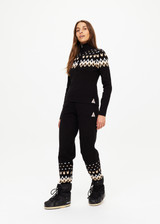 FAIRBANKS BLANCHE HALF ZIP in BLACK | The UPSIDE