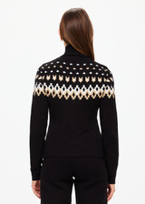 FAIRBANKS BLANCHE HALF ZIP in BLACK | The UPSIDE