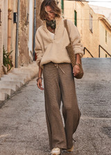 CASTILLA JUNIPER KNIT PANT in PEBBLE | The UPSIDE