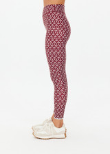 THE UPSIDE women's floral Firefly 25 Inch Legging is designed for a mid rise supportive fit in a breathable recycled super soft fabric. Made for pilates.