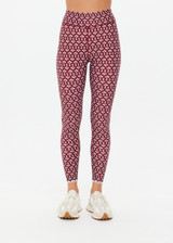 THE UPSIDE women's floral Firefly 25 Inch Legging is designed for a mid rise supportive fit in a breathable recycled super soft fabric. Made for pilates.