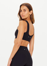 PEACHED HARLEY BRA - BLACK [USW026008]