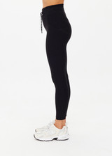 THE UPSIDE women's black Peached 25inch Pocket Legging offers a soft & supportive fit and features a stretch drawcord through waistband and side pockets. Made for yoga & pilates.
