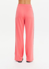 THE UPSIDE women's pink Voila Marnie Wide Leg Pant is a true-to-size fit in a soft suiting fabrication and features an elasticated waistband and pockets. The perfect travel or everyday piece.