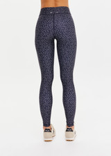 THE UPSIDE women's recycled supersoft fabric Starlet 28inch Legging is designed for a supportive & comfortable fit and features an elastic drawcord in navy and cream. Made for yoga & pilates.