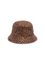 THE UPSIDE women’s leopard 100% cotton Javan Bucket Hat is lightweight with an adjustable inner brim with ribbon and a logo pip at edge. Made for lifestyle.