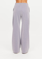 THE UPSIDE women’s sparkle grey Galaxia Marnie Wide Leg Pant is high rise with side pockets, an elasticated waistband and a maroon drawcord. Made for lifestyle.