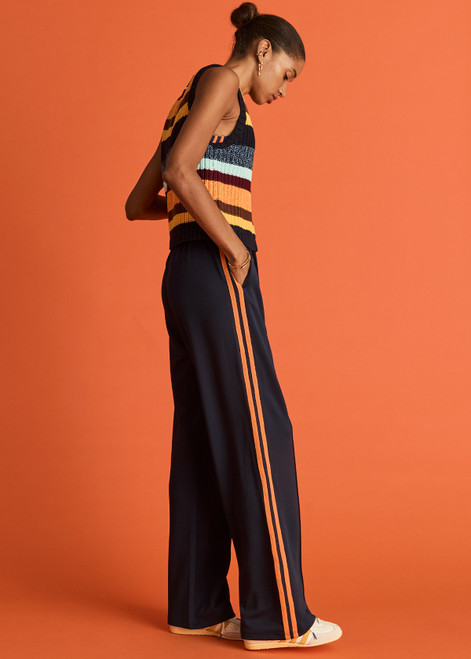 VITESSE MARNIE WIDE LEG PANT in NAVY | The UPSIDE
