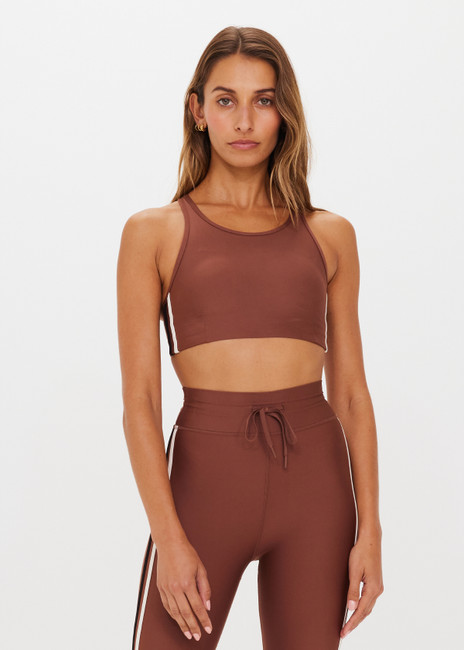 Marle seamless jersey sports bra in brown - The Upside