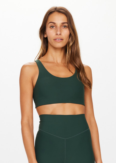 Green Logo Sports Bra