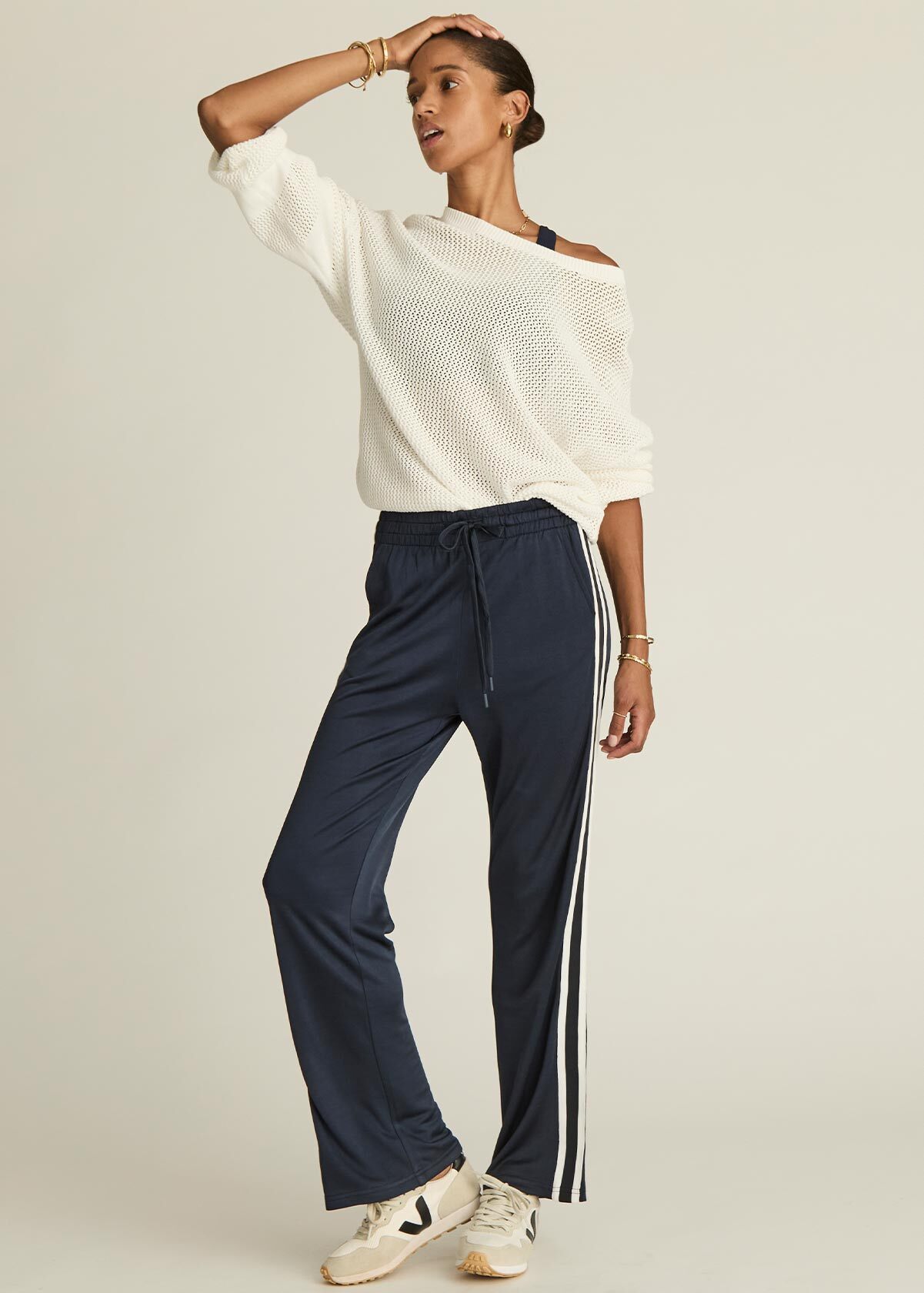 スーツ SEEALL: EASY PANTS NAVY STRIPE USW024002_NAVY_THUMBNAIL__3287