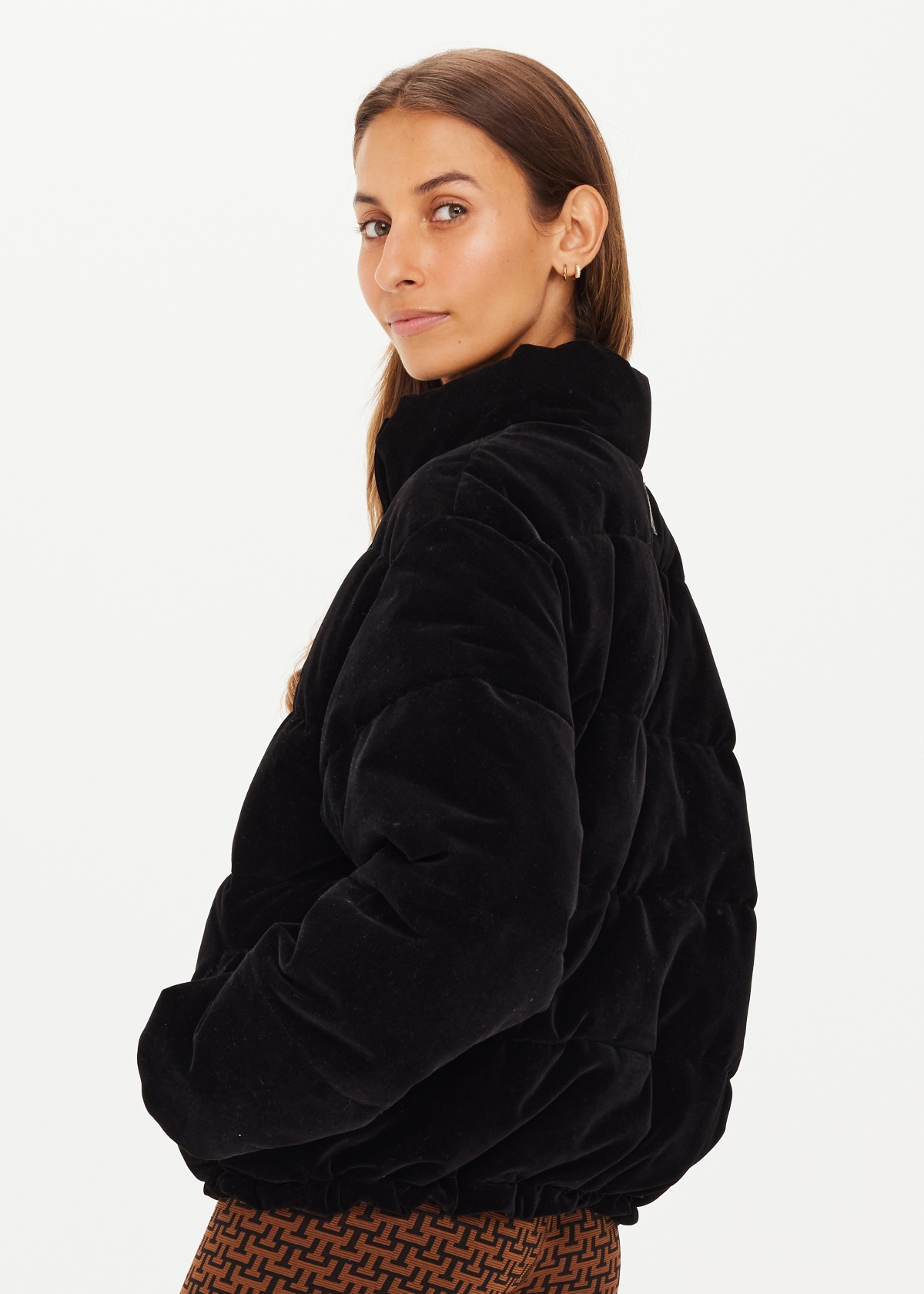 ジャケット・アウター AMERI PUFF SLEEVE JACKET セール】PUFF HALF SLEEVE JACKET WITH SKIRT（テーラード