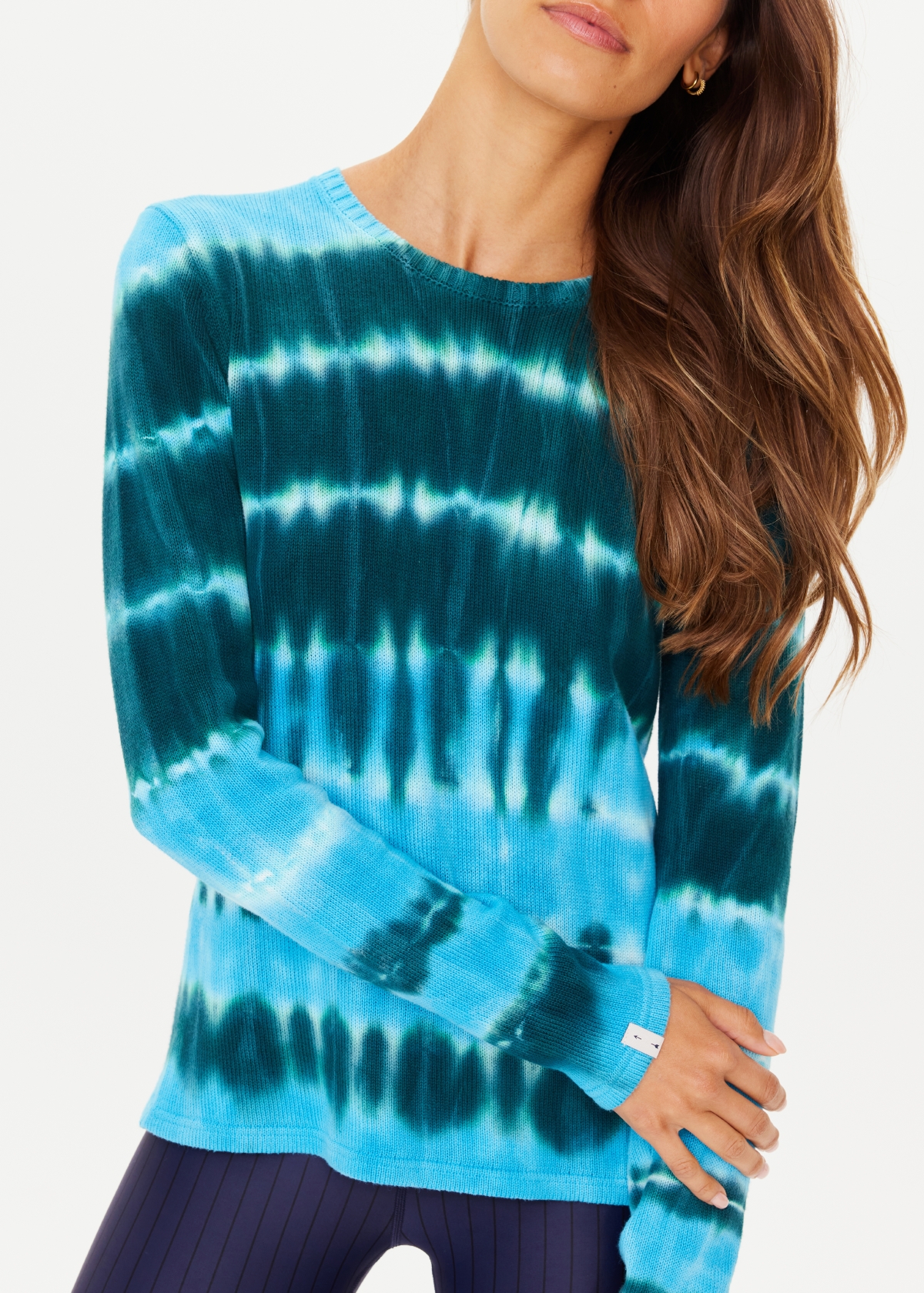 AMANA LONG SLEEVE KNIT in TIE DYE | The UPSIDE