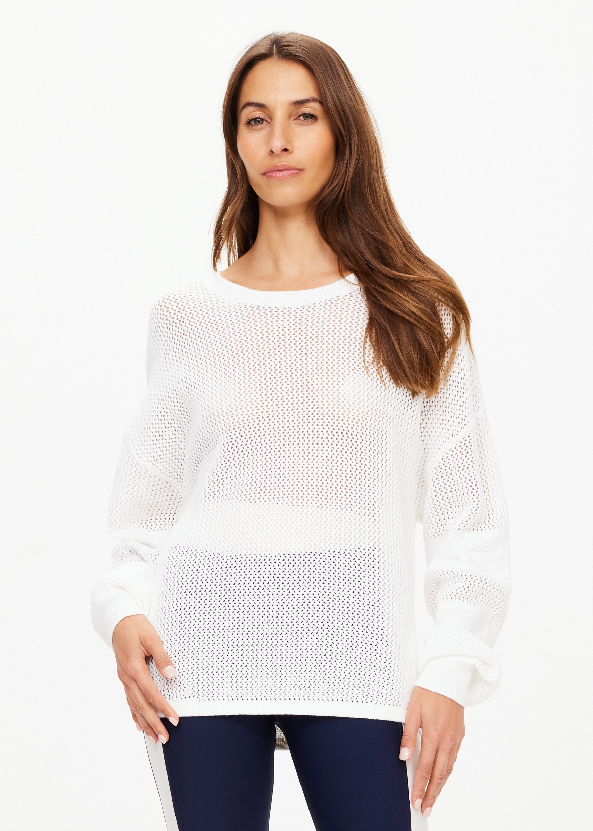 FENWAY SEBASTIAN KNIT CREW in CREME | The UPSIDE