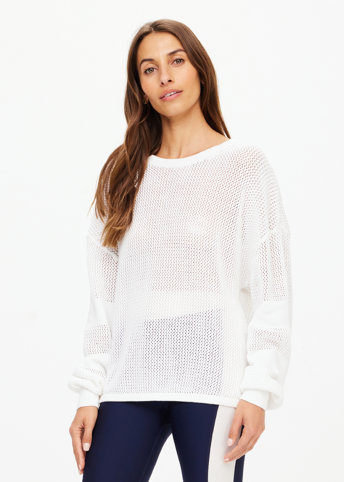 FENWAY SEBASTIAN KNIT CREW in CREME | The UPSIDE