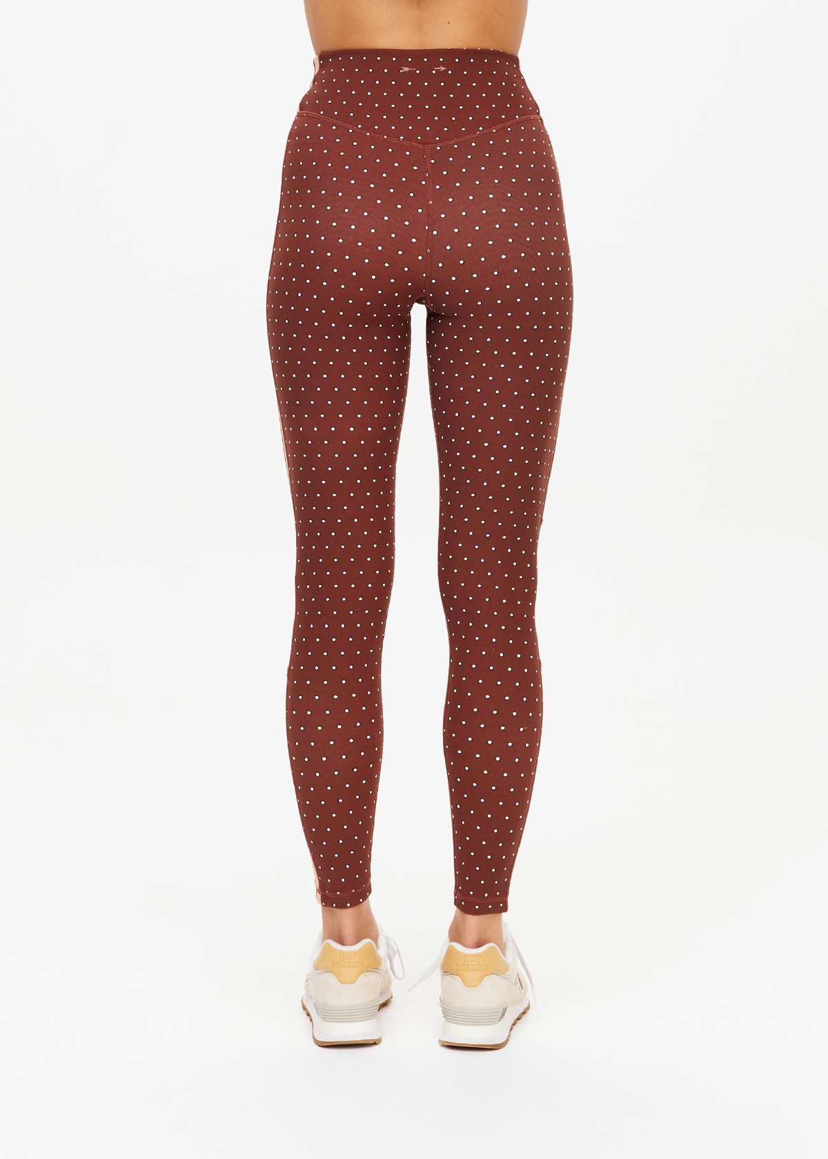 MAHO 25IN HIGH RISE MIDI PANT in POLKA DOTS The UPSIDE