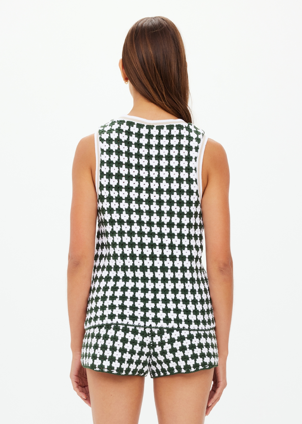PORTOBELLO WATSON CROCHET VEST in EDEN | The UPSIDE